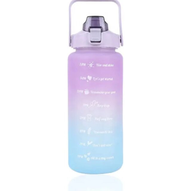 Extralink | Motivational Bottle | water bottle, 2000ml, purple-blue, BUT-992 - imagine 4