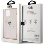 Karl Lagerfeld KLHMP12MHFCCNOP iPhone 12/12 Pro 6.1" pink hardcase IML Choupette MagSafe - imagine 8