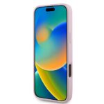 Guess GUHMP16MPGHSMMP iPhone 16 Plus 6.7" pink hardcase Grained Ring MagSafe - imagine 5