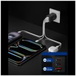 Ładowarka sieciowa Spigen Essential       EE673EU 67W 2xUSB-C/USB-A czarny - imagine 3