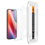 Spigen Glas.TR iPhone 16 Pro 6.3" "EZ FIT" 2 pcs. clear tempered glass AGL07928 - imagine 4