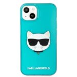 Karl Lagerfeld KLHCP13SCHTRB iPhone 13 mini 5,4" blue hardcase Glitter Choupette Fluo - imagine 3
