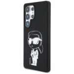 Karl Lagerfeld Silicone Graffiti Ikonik Printed Logo MagSafe Case for Samsung Galaxy S25 Ultra Black - imagine 2