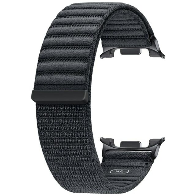 Band Samsung Fabric for Galaxy Watch8 / Watch8 Classic (M/L) dark gray - imagine 3