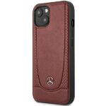 Mercedes MEHCP14SARMRE iPhone 14 / 15 / 13 6.1" Red Hardcase Leather Urban Bengale - imagine 2
