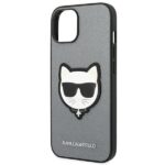 Karl Lagerfeld KLHCP14SSAPCHG iPhone 14/ 15 / 13 6,1" hardcase silver Saffiano Choupette Hea - imagine 6