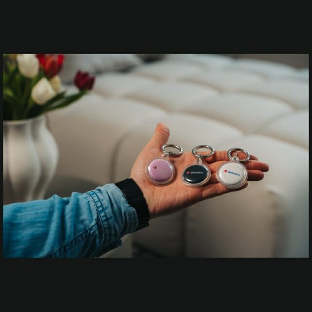 Verbatim My Finder Coin Bluetooth black white purple - tracking device - imagine 4