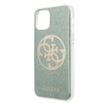 Guess GUHCN65PCUGLKA iPhone 11 Pro Max khaki hard case 4G Circle Glitter - imagine 3