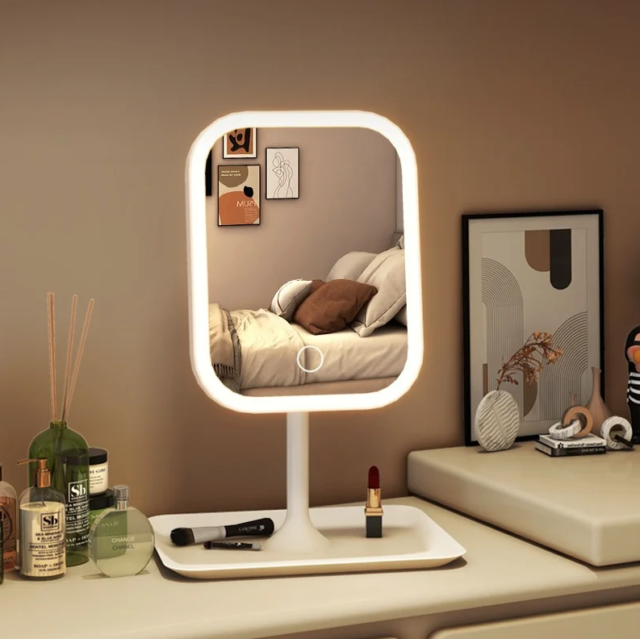 Extralink | Makeup mirror | white illuminated with magnification - imagine 2