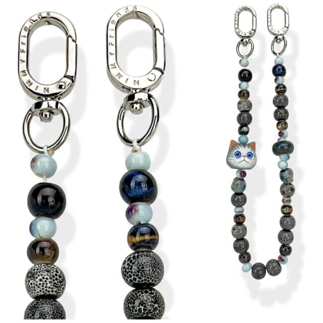 Bag charm handstrap Nimmy New Big Eye Cute Pets 2.0 grey - imagine 7