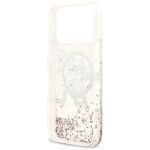 Karl Lagerfeld Liquid Glitter Choupette Logo MagSafe Case for iPhone 17 Pro Max Clear - imagine 7