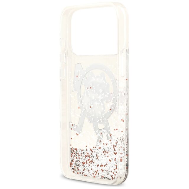 Karl Lagerfeld Liquid Glitter Choupette Logo MagSafe Case for iPhone 17 Pro Max Clear - imagine 7