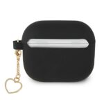 Guess GUA3LSCHSK AirPods 3 cover black Silicone Charm Heart Collection - imagine 2