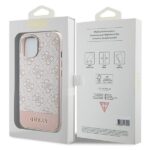 Guess GUHCP15SG4GLPI iPhone 15 / 14 / 13 6.1" pink hardcase 4G Stripe Collection - imagine 8