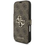 Guess Book 4G Metal Logo Case for iPhone 17 Pro Brown - imagine 2