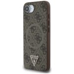 Case Guess 4G Ring Triangle Logo MagSafe for iPhone 16e brown - imagine 2