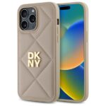 DKNY DKHCP14XPQDSLE iPhone 14 Pro Max 6.7" beige Quilted Stack Logo