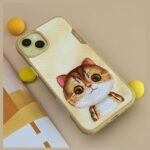 Nimmy case iPhone 15 Pro 6.1" khaki Big  Eyed Pet 2.0 Cat - imagine 9