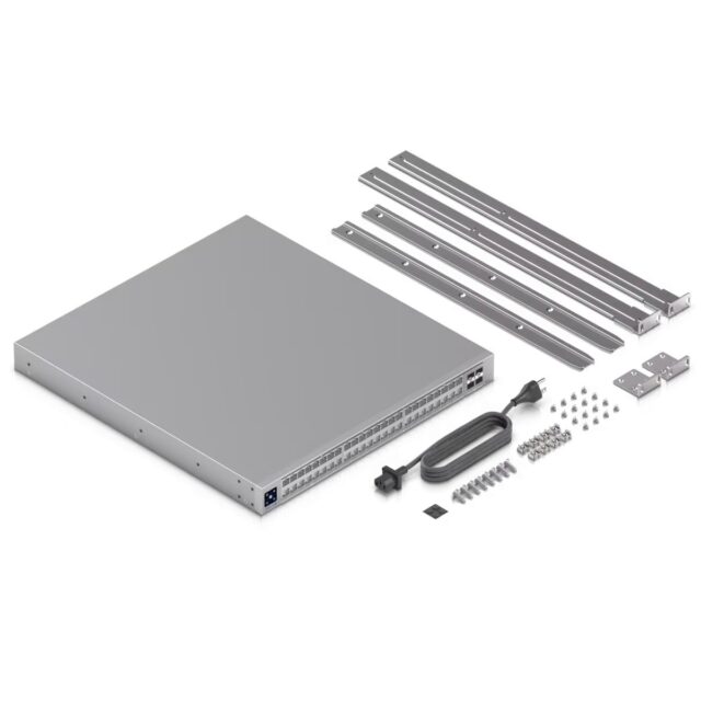 Ubiquiti USW-Pro-XG-48-PoE | Switch | Etherlighting, 32x RJ45 10GbE, 16x RJ45 2.5GbE, 4x SFP28, 1080W, Layer 3 - imagine 6