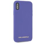 Karl Lagerfeld KLHCPXSLVOG iPhone X/Xs hardcase violet Silicone - imagine 5