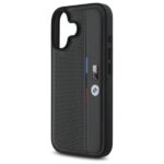 BMW BMHCP16S23PUPVA iPhone 16 6.1" anthracite hardcase M Perforated Tricolor Detail Line - imagine 6