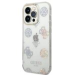Guess GUHCP14LHTPPTH iPhone 14 Pro 6,1" transparent hard case Peony Glitter - imagine 2