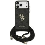 Case Guess 4G Big Logo Cord Stap         Crossbody for iPhone 17 Pro Max black