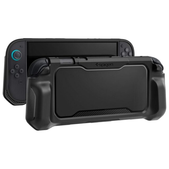 Case Spigen Rugged Armor for Nintendo Switch 2 black - imagine 3