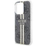 Guess GUHCP15LH4PSEGK iPhone 15 Pro 6.1" black hardcase IML 4G Gold Stripe - imagine 6