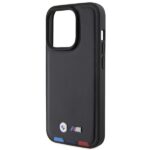 BMW BMHCP15L22PTDK iPhone 15 Pro 6.1" black Leather Stamp Tricolor - imagine 6