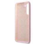 Guess GUHCS21FLSLMGLA S21 FE G990 lavender hardcase Silicone Script Metal Logo - imagine 7