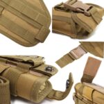 Extralink Military Modular Tactical Thigh Panel with Pistol Holster Molle ASG MIL-1118 - imagine 6