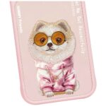 Case Nimmy Glasses Cool Dog for iPhone 17 Pro pink - imagine 5