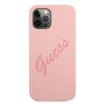 Guess GUHCP12LLSVSPI iPhone 12 Pro Max 6,7" pink hardcase Script Vintage - imagine 3