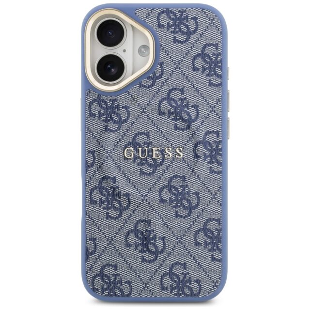 Case Guess 4G PU Classic Logo MagSafe for iPhone 17 blue - imagine 3