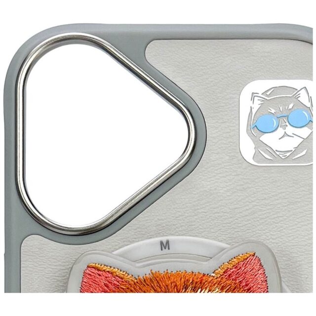 Nimmy Glasses Cool Cat MagSafe case for iPhone 16 grey - imagine 7