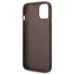 Guess GUHCP14MG4GLBR iPhone 14 Plus / 15 Plus 6.7" brown hard case 4G Stripe Collection - imagine 7