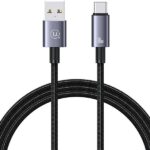 USAMS Cable USB to USB-C 3A 1.2mFast Charging steel/tarnish SJ663USB01 (US-SJ663)