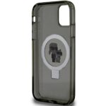 Karl Lagerfeld KLHMN61HMRSKCK iPhone 11/ Xr 6.1" black hardcase Ring Stand Karl&Choupettte Ma - imagine 7