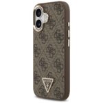 Case Guess 4G Triangle Logo MagSafe for iPhone 17 brown gold - imagine 2