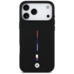 BMW M Silicon Tricolor Line MagSafe Case for iPhone 17 Pro Max Black - imagine 3