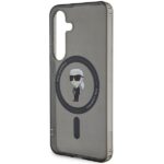 Karl Lagerfeld KLHMS24SHFCKNOK S24 S921 black hardcase IML Ikonik MagSafe - imagine 6