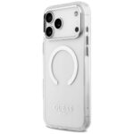 Guess Metal Outline MagSafe case for iPhone 17 Pro Max silver - imagine 2