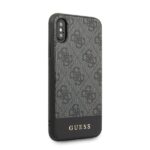 Guess GUHCPXG4GLGR iPhone X/Xs grey hard case 4G Stripe Collection - imagine 5