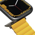 UNIQ Revix Strap Apple Watch Series1-8/SE/SE2/3/Ultra1/2/3 42/44/45/49mm Reversible Magnetic mustard - imagine 6
