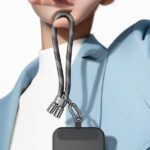 USAMS Universal Phone Lanyard 34cm  Grey ZB282GS01 (US-ZB317) - imagine 6