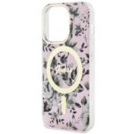 Guess GUHMP14LHCFWSP iPhone 14 Pro 6.1" pink hardcase Flower MagSafe - imagine 6