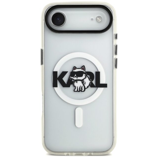 Karl Lagerfeld IML Choupette Sketch Logo MagSafe Case for iPhone Air Clear - imagine 3