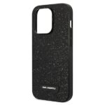 Karl Lagerfeld KLHCP14XG2ELK iPhone 14 Pro Max 6,7" hardcase black Glitter Plaque Logo - imagine 6