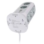 Verbatim Vertical Power Strip 15W 11xAC EU/2xUSB-C/2xUSB-A 2m EUPT-01 white 49547 - imagine 2